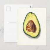  Avocado Botanische Illustratie Briefkaart (Voorkant / Achterkant)