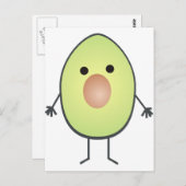 avocado briefkaart (Voorkant / Achterkant)