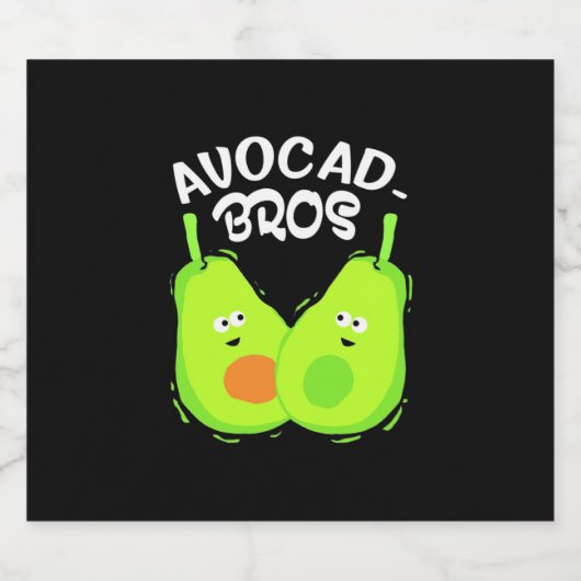 Avocado Brother Bier Etiket (Enkel label)