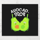 Avocado Brother Sparkling Wijnetiket (Enkel label)