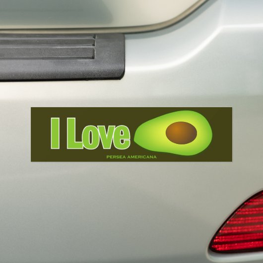 Avocado Bumpersticker (Op auto)