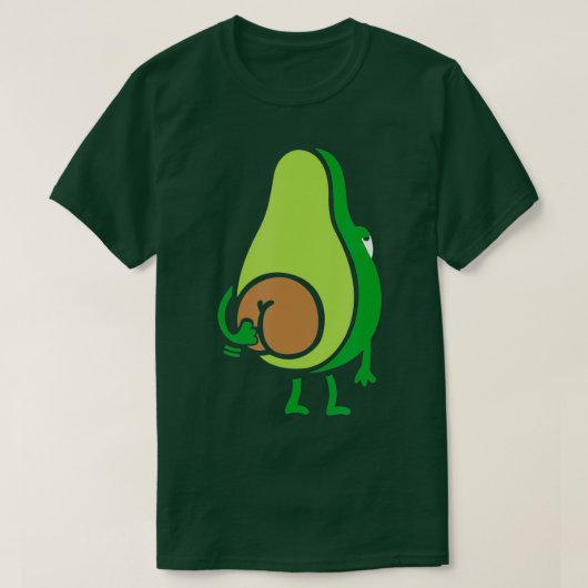 Avocado but Funny Guacamole Vegan T-shirt (Design voorkant)