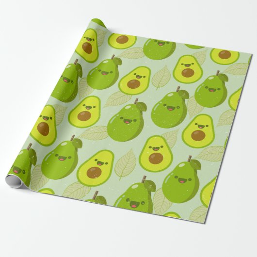 Avocado Cadeaupapier (Uitgerold)