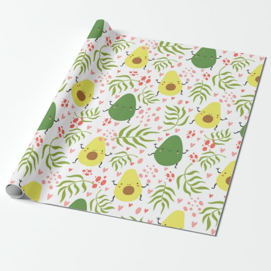 Avocado Cadeaupapier (Uitgerold)
