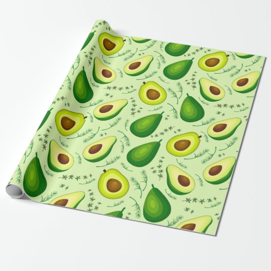 Avocado Cadeaupapier (Uitgerold)