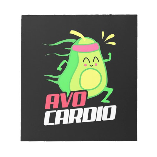 Avocado Cardio Exercise Notitieblok (Voorkant)
