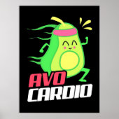 Avocado Cardio Exercise Poster (Voorkant)
