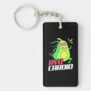 Avocado Cardio Exercise Sleutelhanger