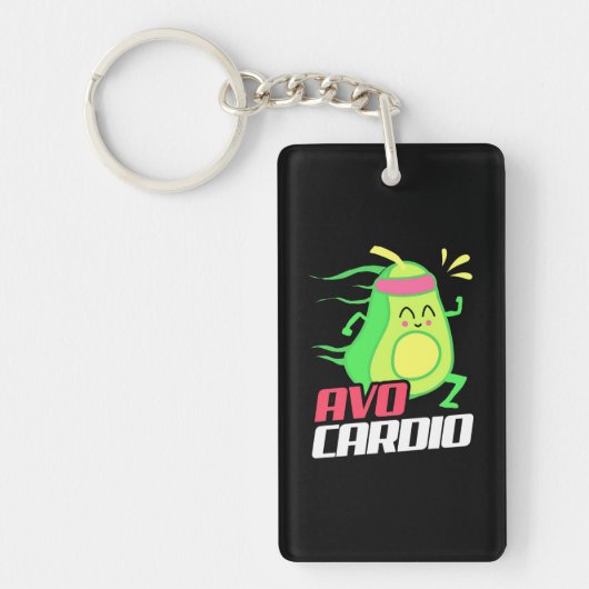 Avocado Cardio Exercise Sleutelhanger (Voorkant)