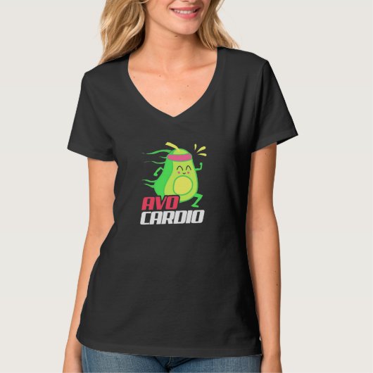 Avocado Cardio Exercise T-shirt (Voorkant)