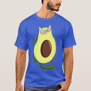 avocado cat 12 t-shirt