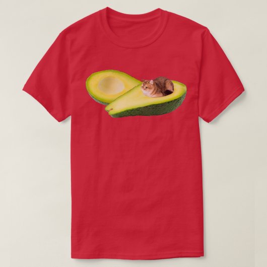 Avocado Cat 6 T-shirt (Design voorkant)