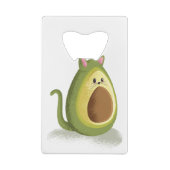 Avocado Cat Creditkaart Flessenopener (Achterkant)