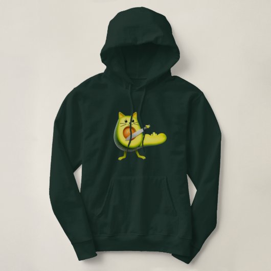 avocado cat kat hoodie (Design voorkant)