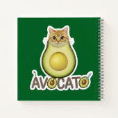 avocado cat kat notitieboek (Achterkant)