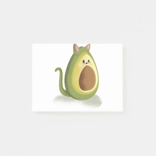 Avocado Cat Post-it® Notes (Voorkant)