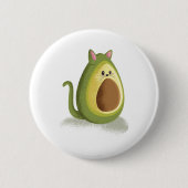 Avocado Cat Ronde Button 5,7 Cm (Voorkant)
