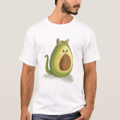 Avocado Cat T-shirt (Voorkant)