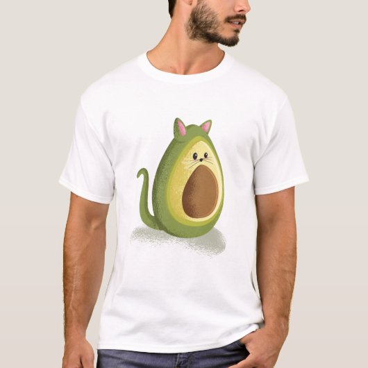 Avocado Cat T-shirt (Voorkant)