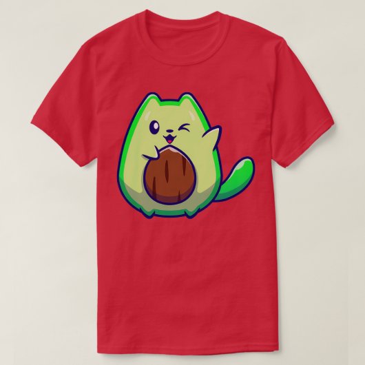Avocado Cat T-shirt (Design voorkant)