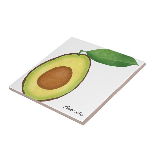 Avocado Ceramic Tile Tegeltje (Zijkant)