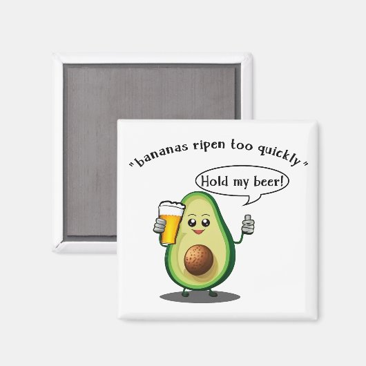 Avocado Challenge Magnet (Voorkant / Achterkant)