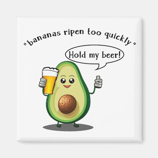 Avocado Challenge Magnet (Voorkant)