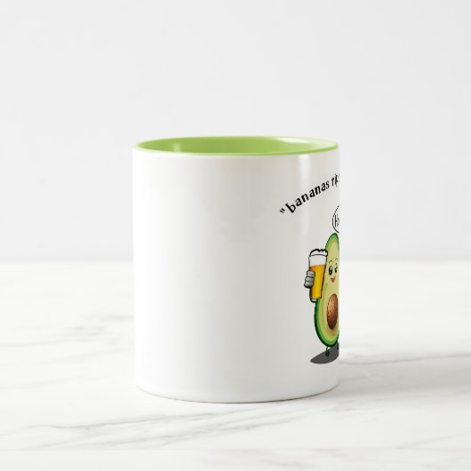 Avocado Challenge Tweekleurige Koffiemok (Center)