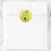 Avocado Charm Ronde Sticker (Tas)