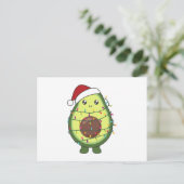 Avocado Christmas Lights Funny Avocados Briefkaart (Staand voorkant)