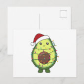 Avocado Christmas Lights Funny Avocados Briefkaart (Voorkant / Achterkant)