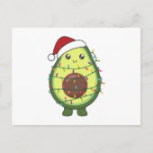 Avocado Christmas Lights Funny Avocados Briefkaart (Voorkant)