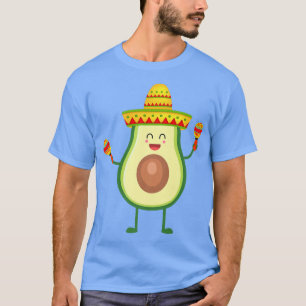 Avocado Cinco de Mayo Avogato Sombrero Funny T-shirt