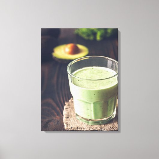 Avocado Coconut Smoothie | Lover Gift Canvas Afdruk (Voorkant)