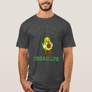 Avocado cool vegan life t-shirt