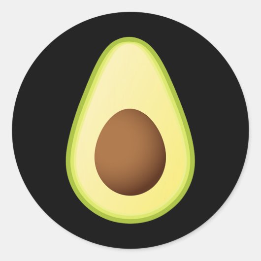 Avocado Costume Fruit Halloween Ronde Sticker (Voorkant)