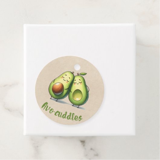 Avocado Couple Bedankjes Labels (In situ)