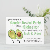 Avocado Couple Gender Reopenbaart uitnodiging (Staand voorkant)