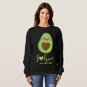 Avocado couple I love him partner Valentine's Day Trui (Voorkant volledig)