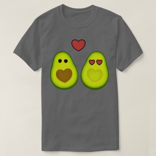 Avocado Couples Love Pocket T-shirt (Design voorkant)