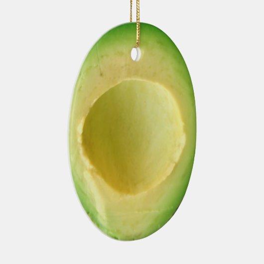 Avocado Crazy 4Owen Keramisch Ornament (Rechts)