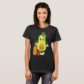Avocado Cricket bat T-shirt (Voorkant volledig)