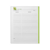 Avocado Culinaire Recipe Notitieblok (Linkerzijde)