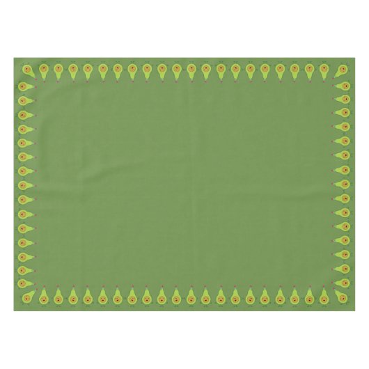 Avocado Cute First Birthday Table Cloth Tafelkleed (Voorkant (Horizontaal))