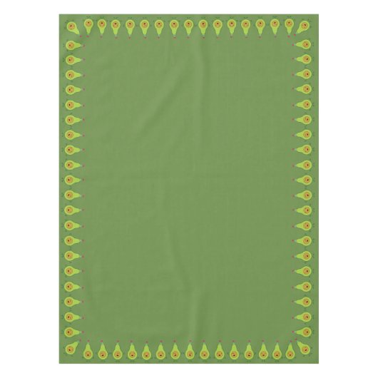 Avocado Cute First Birthday Table Cloth Tafelkleed (Voorkant)