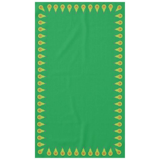 Avocado Cute First Birthday Table Cloth Tafelkleed (Voorkant)