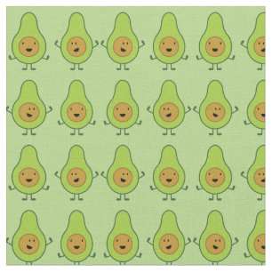 Avocado Cute Kinder Cartoon Stof