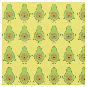 Avocado Cute Kinder Cartoon Stof