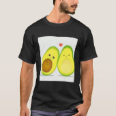 avocado cute pattern  ilustration t-shirt (Voorkant)