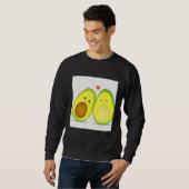 avocado cute pattern  ilustration trui (Voorkant volledig)